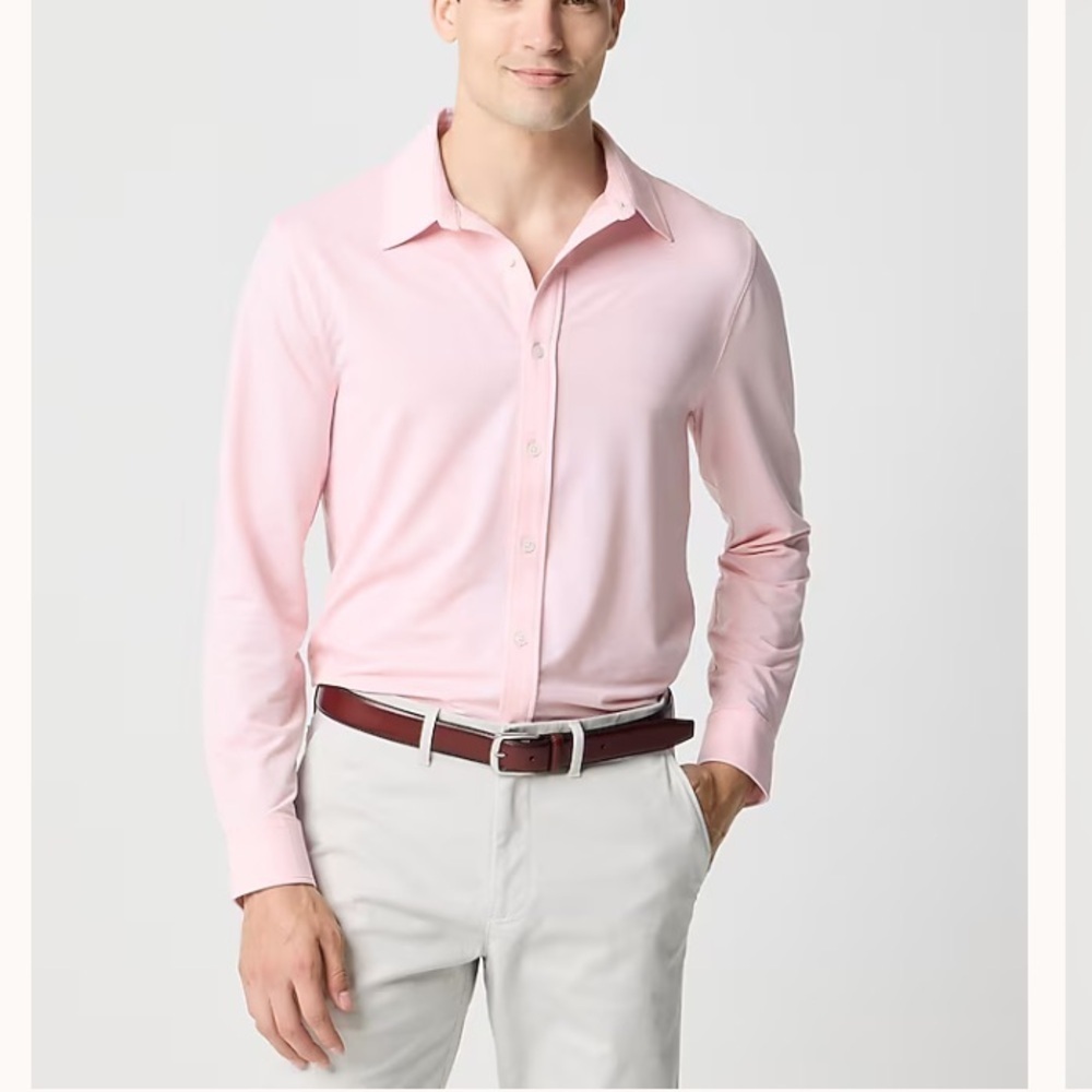 J crew Jacquard all-day performance shirt